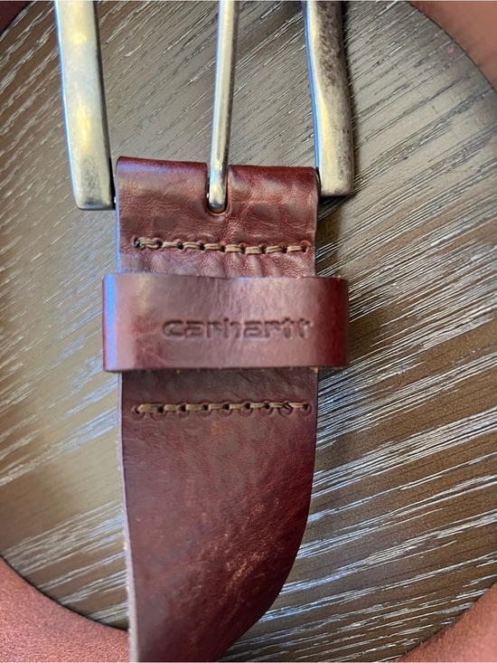 Carhartt Other - Carhartt Men's Leather Belt in Deep Burgundy Brown